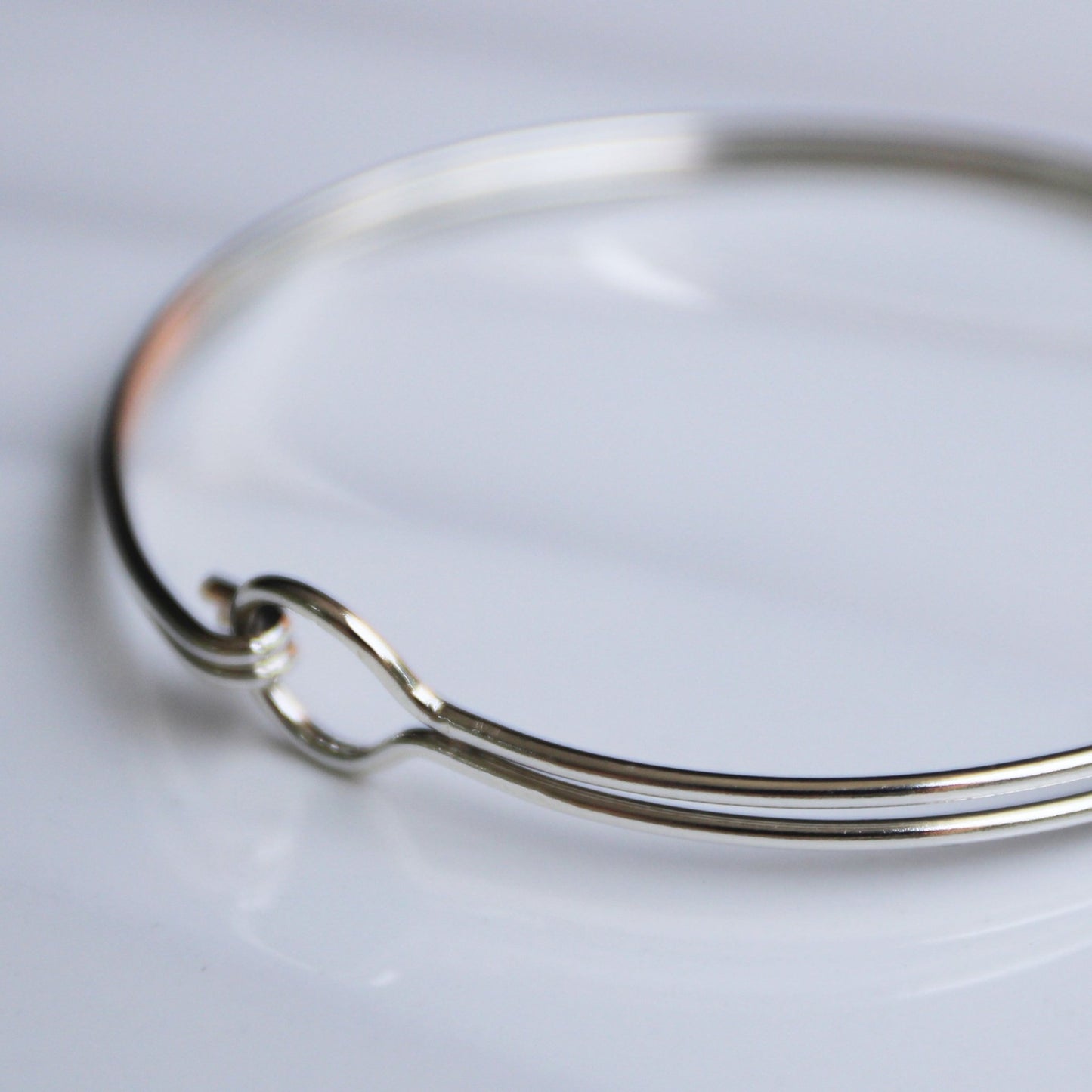 Sterling Silver Double Band Bangle – Modern & Minimalist Elegance