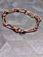 Handmade copper wire wrapped bracelet