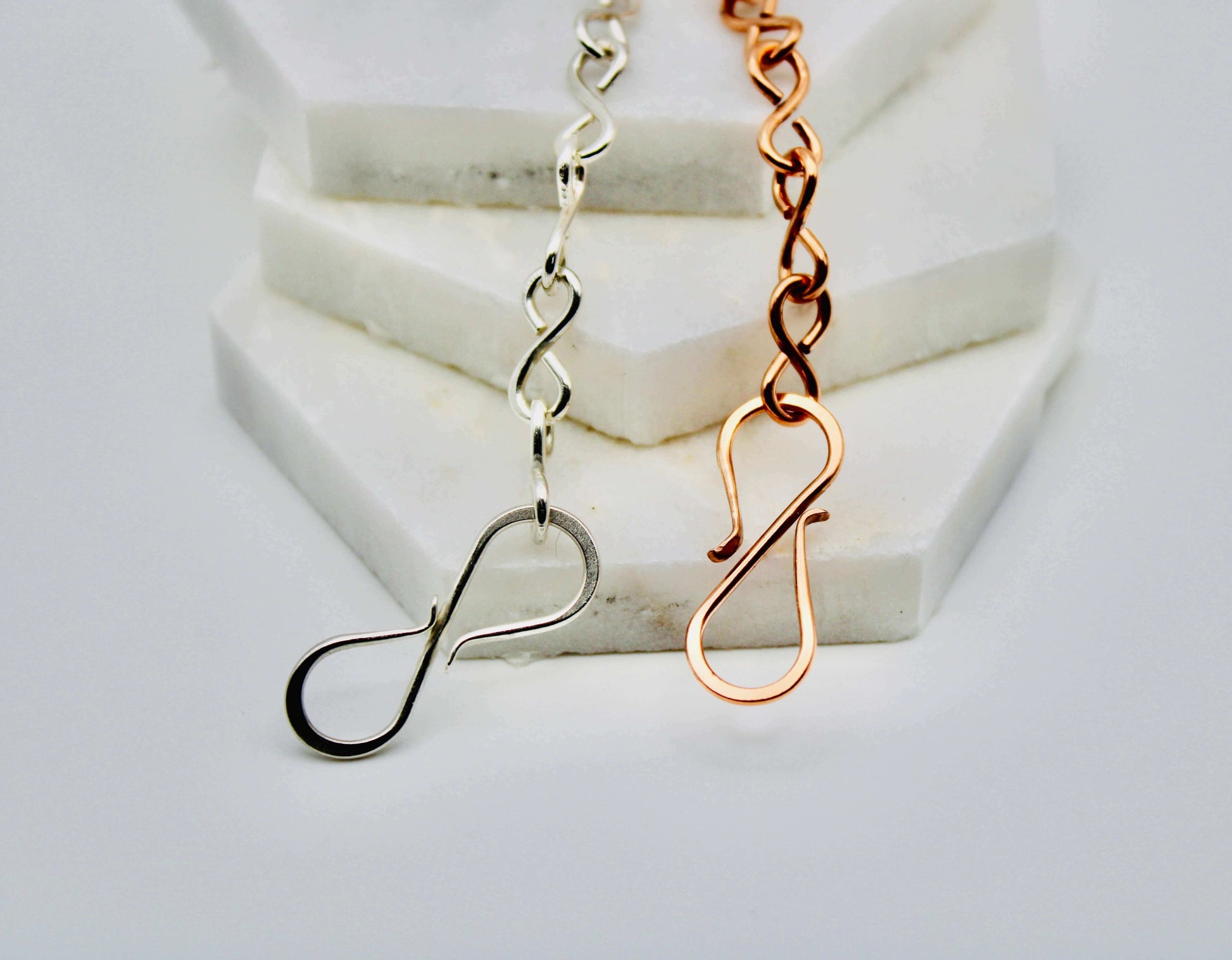 Infinity Wire Wrapped Bracelet in Copper