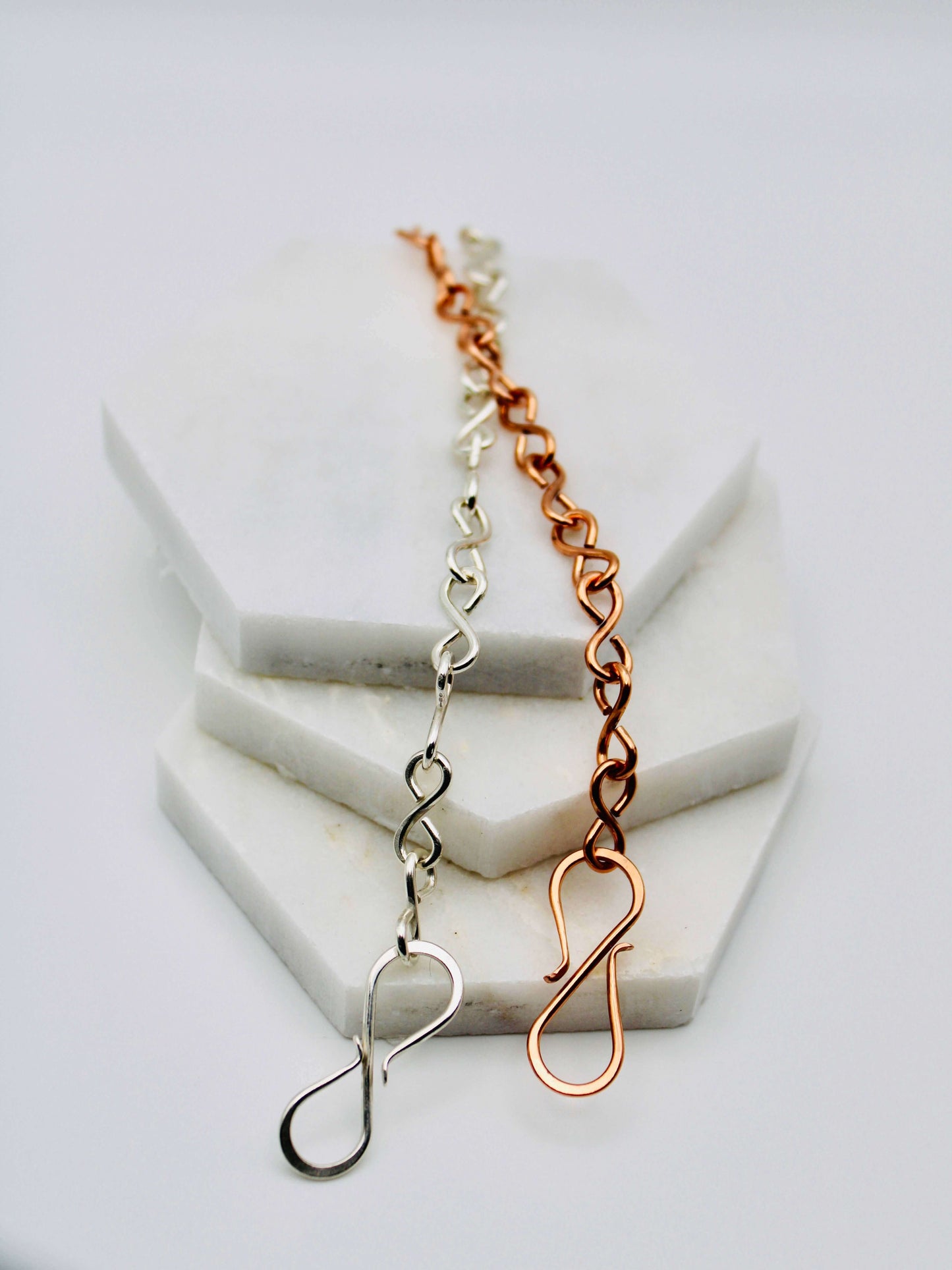 Infinity Wire Wrapped Bracelet in Copper