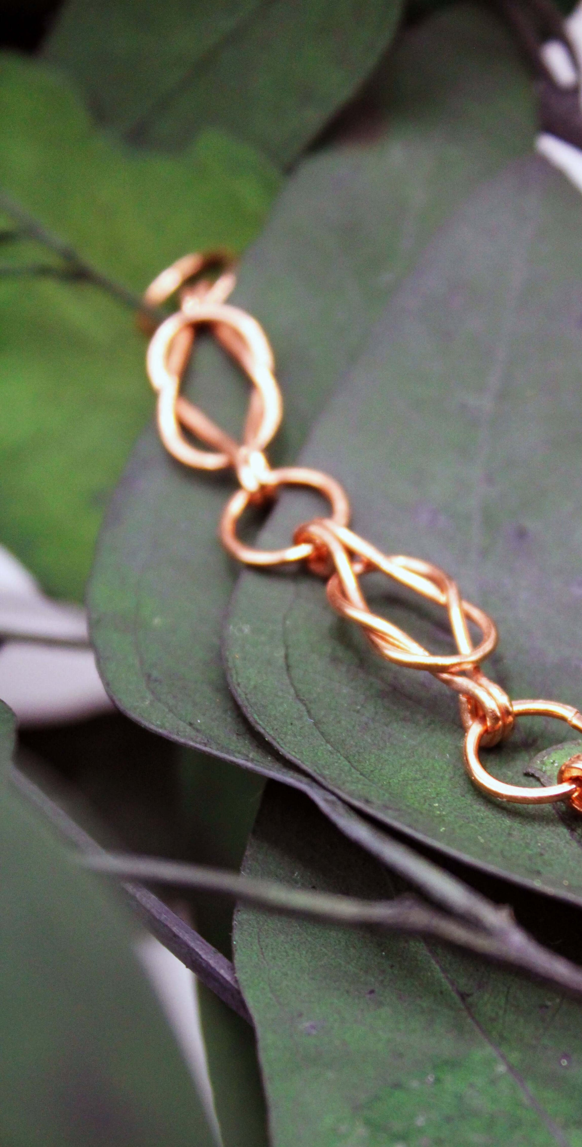 Lover's Knot Copper Bracelet