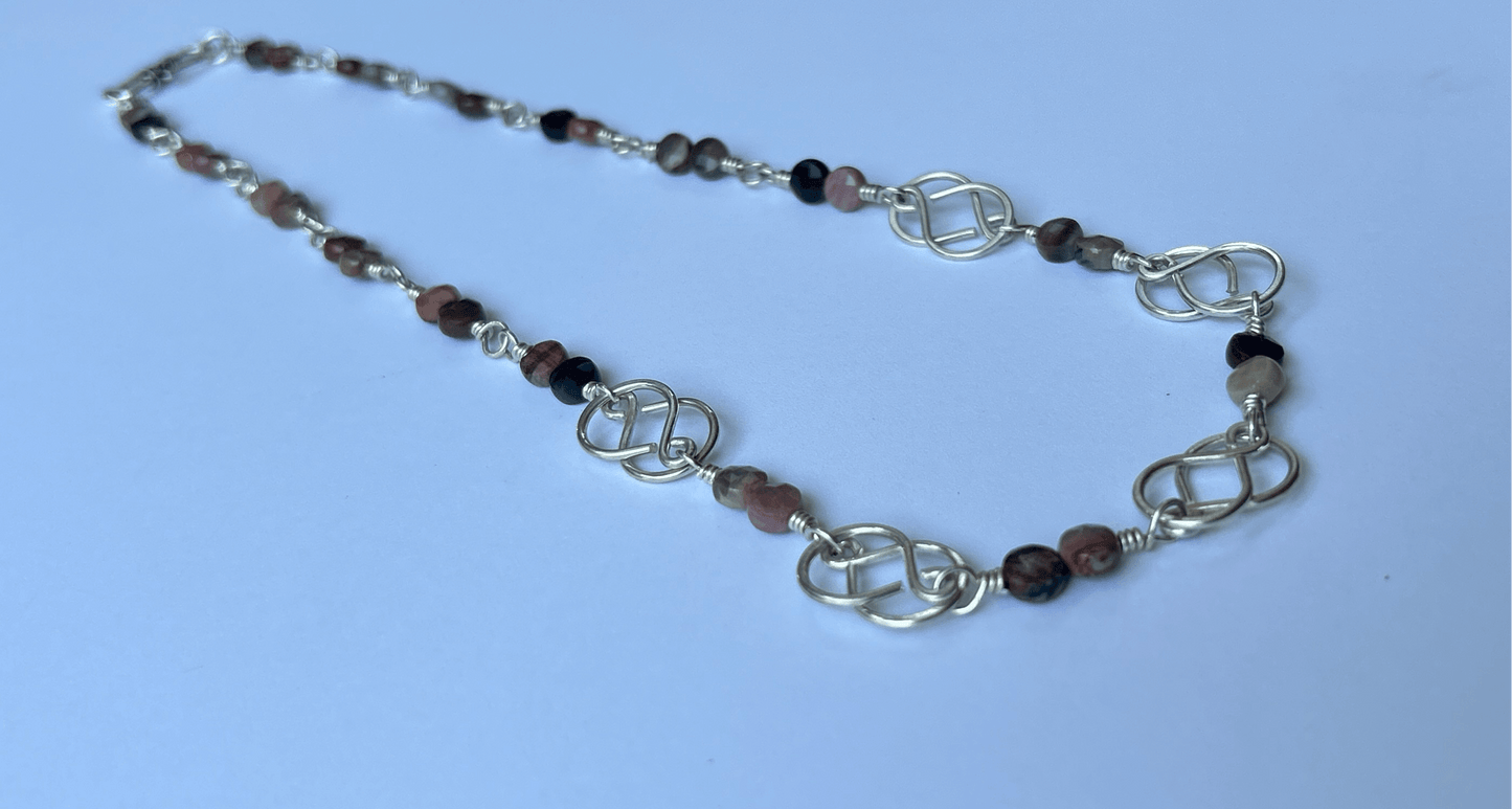 Petrified Wood Sterling Silver Necklace