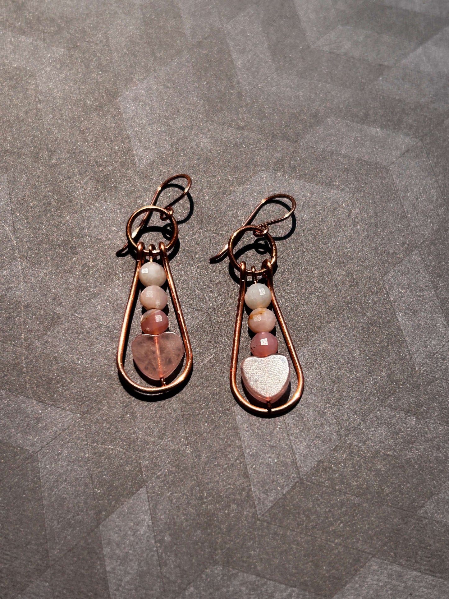 Pink Passion Copper Earrings