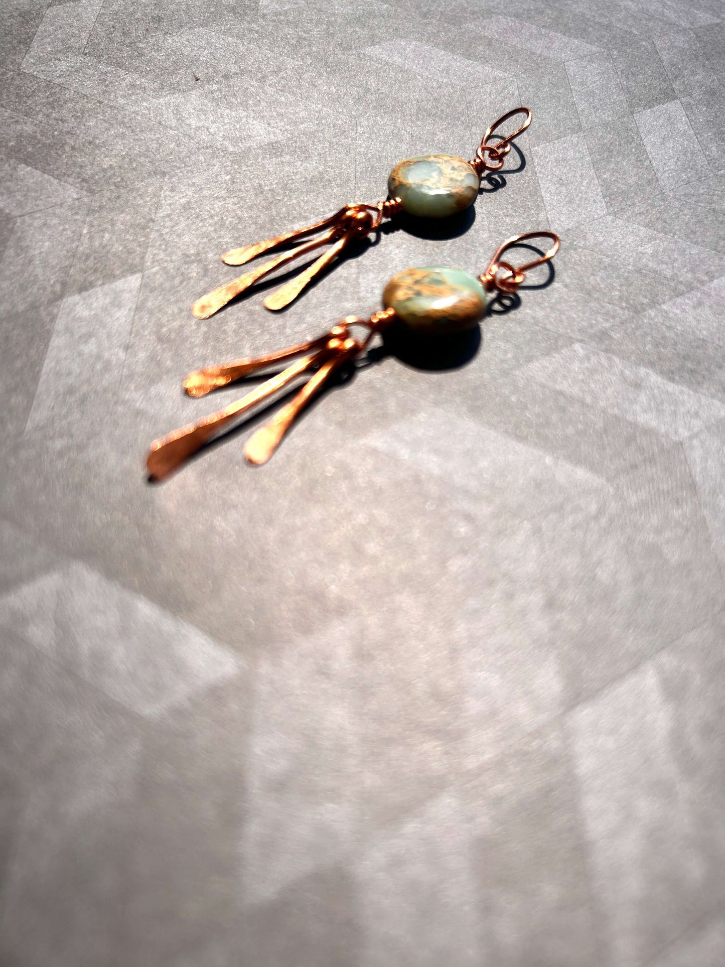 Sand & Sea Copper Handmade Earrings