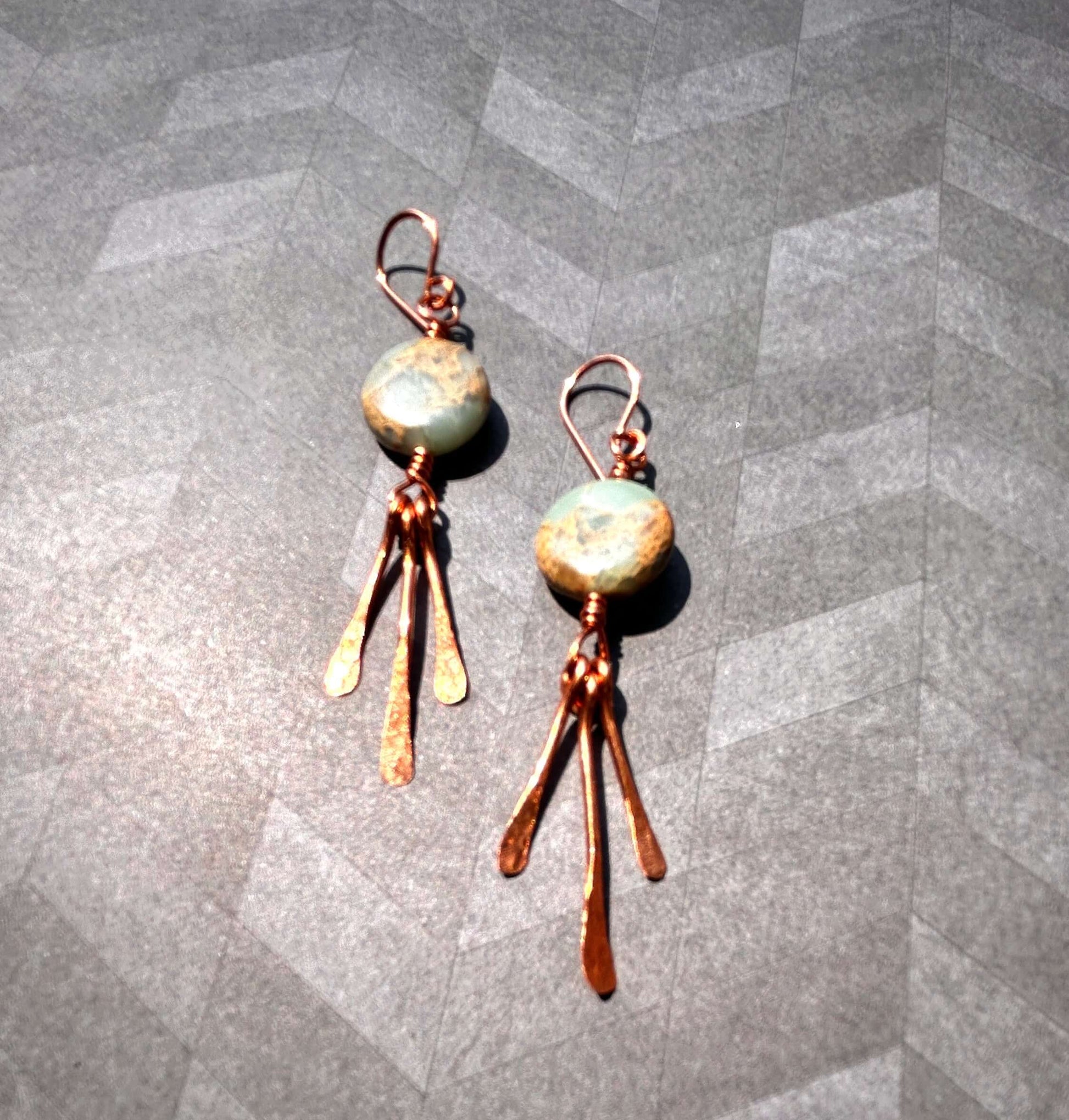 Sand & Sea Copper Handmade Earrings