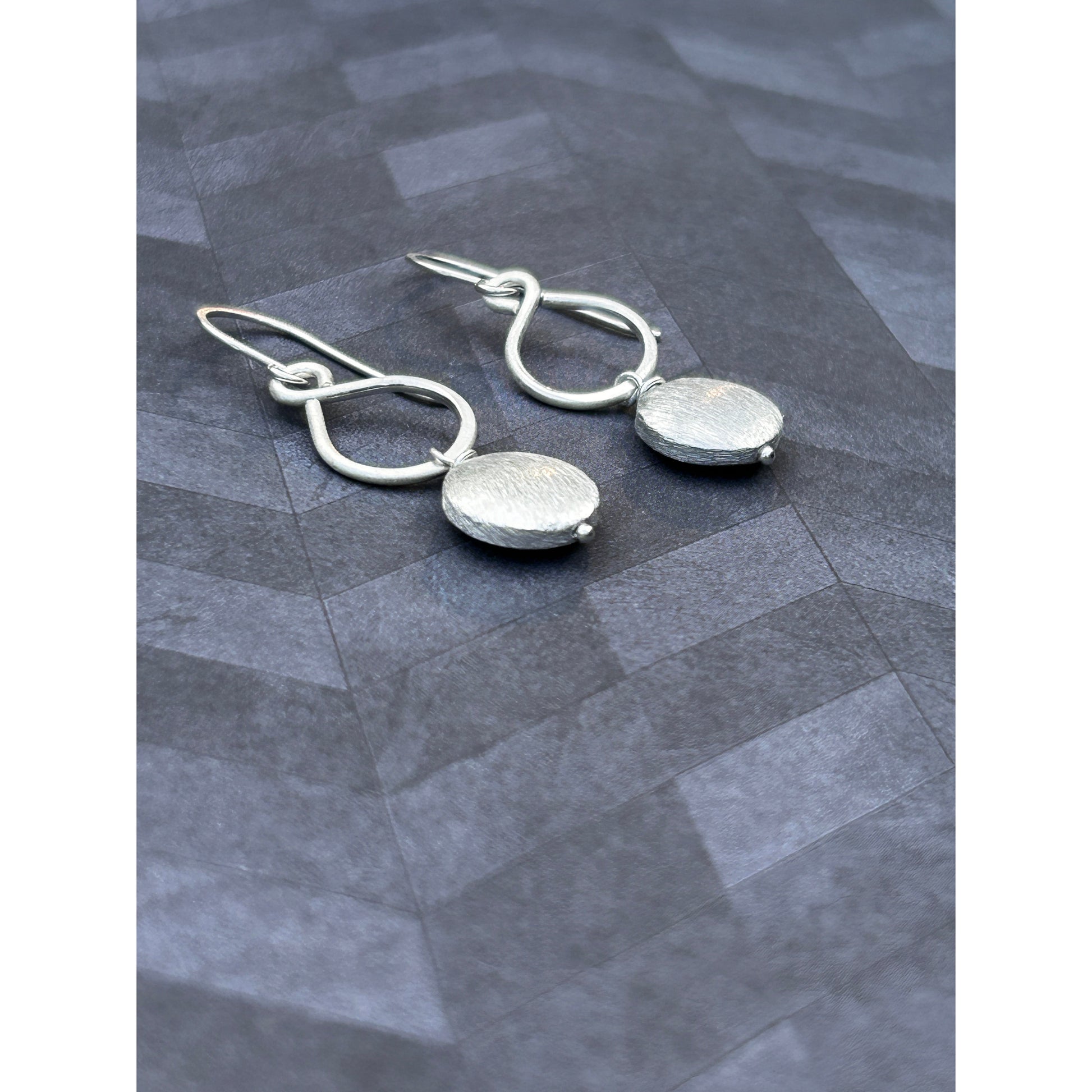 handmade sterling silver dangle earrings