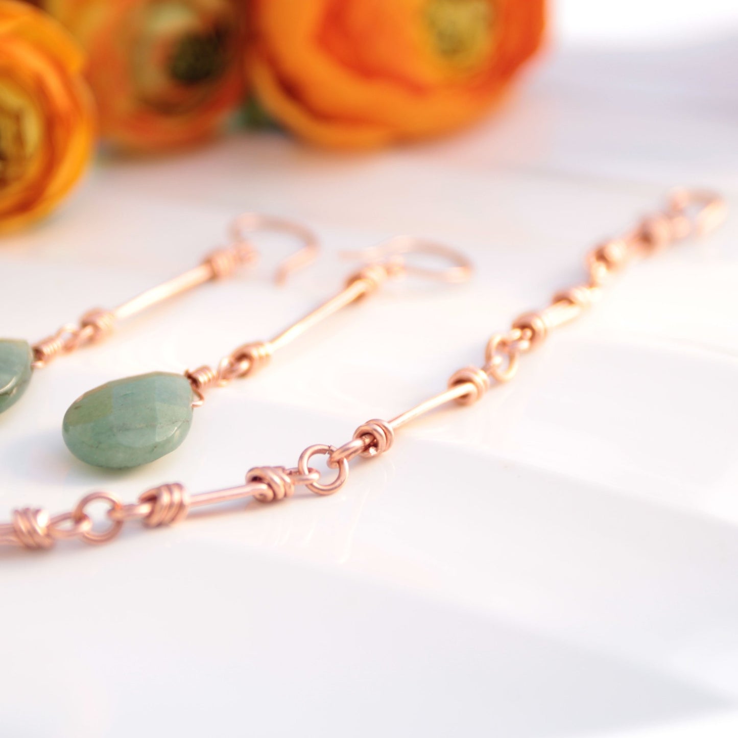 Copper Bar Link Bracelet – Handmade Wearable Art with a Nautical Touch