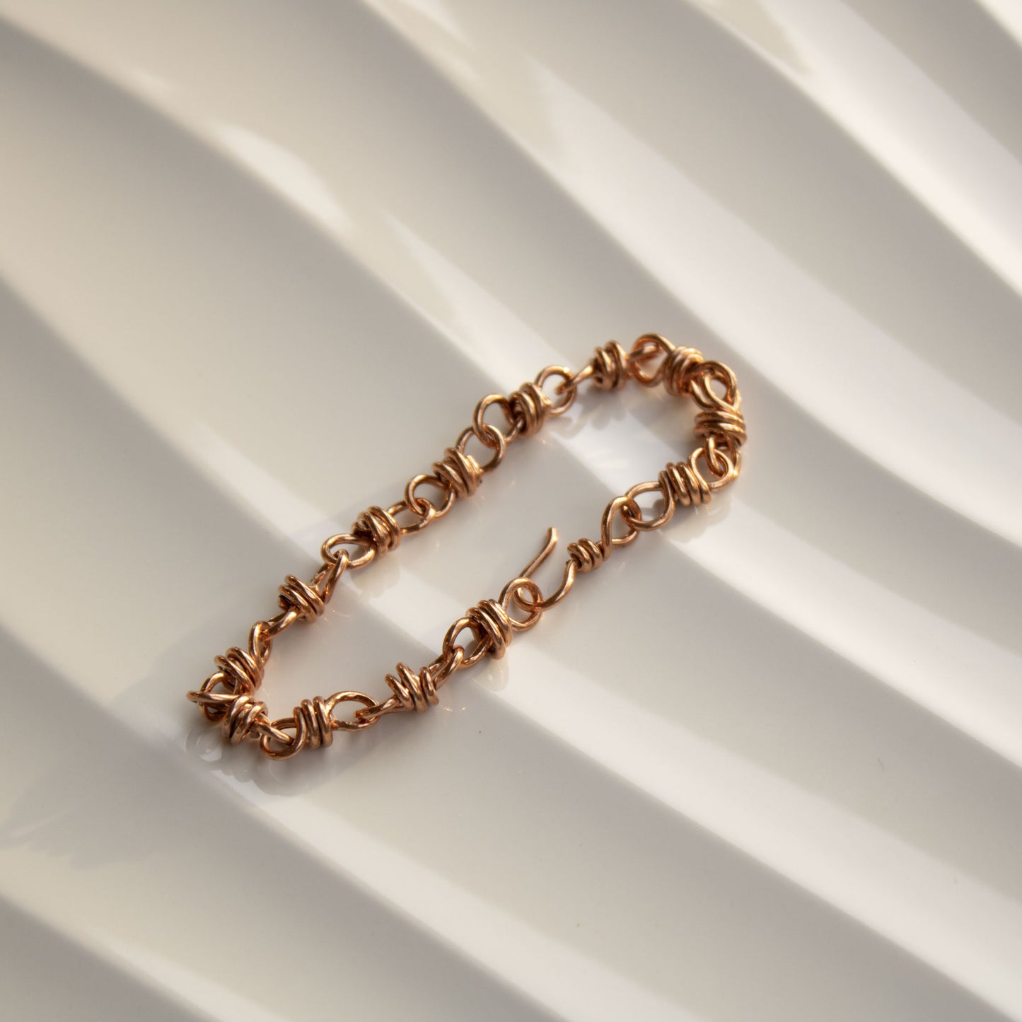 Extra Wrap Infinity Chain Link Bracelet in Copper