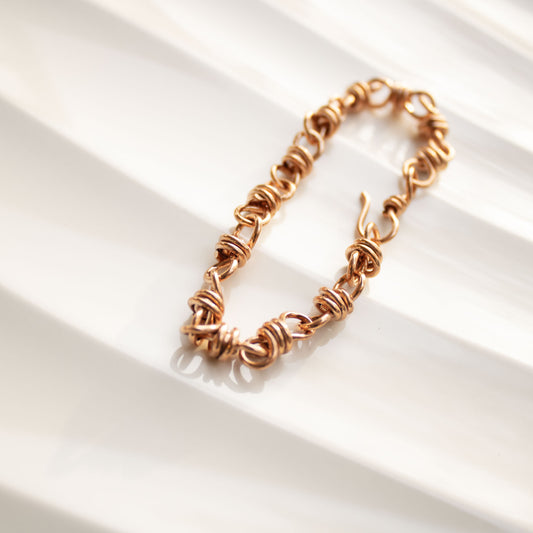 Extra Wrap Infinity Chain Link Bracelet in Copper